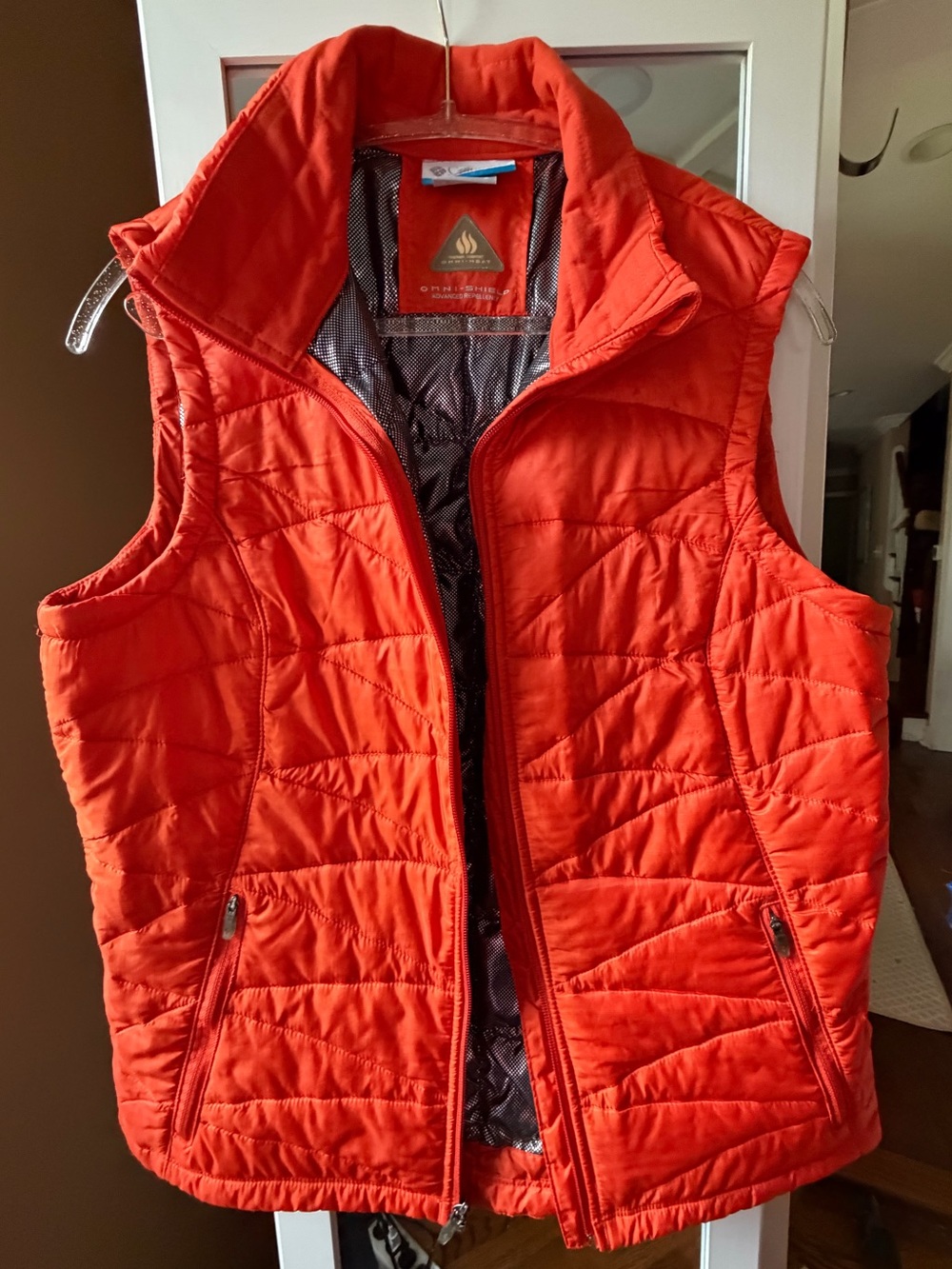 Columbia Orange Quilted Women's Vest, Like new or NWOT